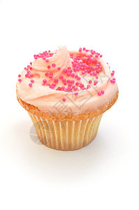 粉红蛋糕甜点面包庆典白色烘烤食物蛋糕海绵生日粉色图片