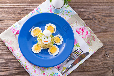 新鲜芥子菜鸡蛋小屋盘子面包早餐孩子香葱黄瓜饮食瞳孔国家图片