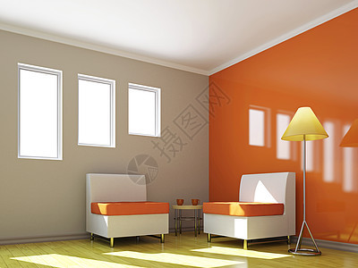 椅子和客厅的桌子地面生活房间艺术枕头咖啡大厦窗户阳光装饰图片