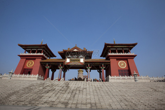 建筑结构架构宗教风景植被蓝天绿色公园树木历史旅游游客图片