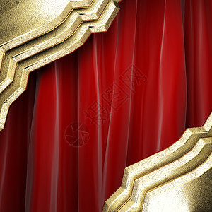 金色的红幕展示推介会窗帘金属仪式奢华剧院奖项娱乐宣传图片