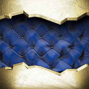 金金在织布背景上宣传蓝色展览风格娱乐衣服出版物金属展示马戏团图片