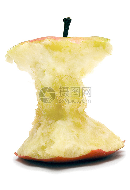 苹果核心减肥垃圾叮咬健康零食营养水果绿色果味饮食图片