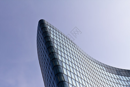 现代架构房子公司踪迹商业建筑总部办公室镜子天空反射图片