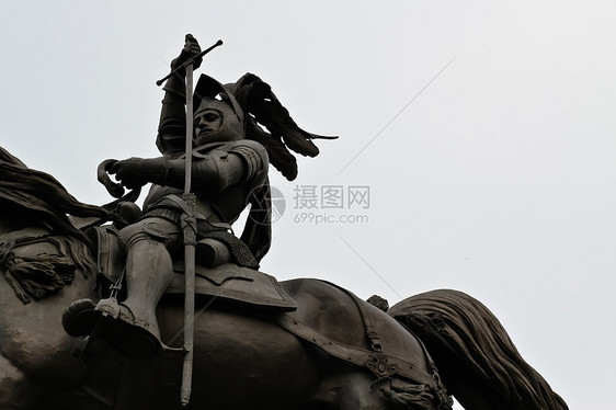 都灵骑手骑士雕像城市国王地标头盔王子纪念碑雕塑青铜图片