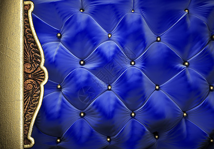 金金在织布背景上风格歌剧展览衣服织物金子奢华仪式蓝色装饰图片