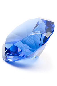 蓝宝石财富钻石蓝晶宝石棱镜奢华宝藏矿物珠宝首饰图片