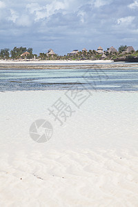 马林迪海滩异国海洋白色旅游热带太阳蓝色地平线波浪情调图片