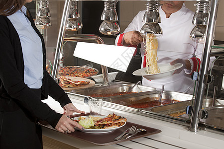 自助餐自助服务食堂小吃托盘沙拉午餐美食餐厅盘子用餐蔬菜图片
