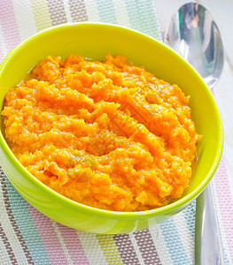 南瓜粥陶瓷午餐抹布粮食奶油橙子饮食蔬菜南瓜餐巾图片