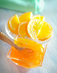 柑橘果酱果味营养维生素勺子木头烹饪食物桌子季节甜点图片