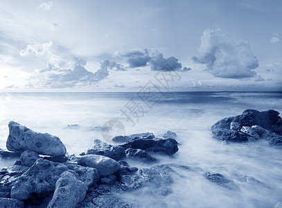 克里米亚海的海海浪海啸气象大自然光线灾难风暴力量海洋闪电图片