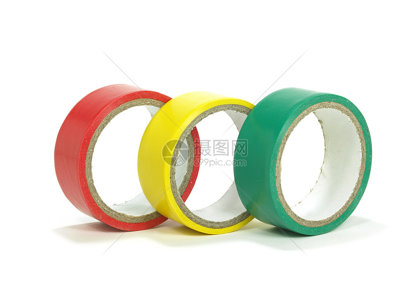 电磁带圆形绿色绝缘橡皮材料胶带黄色塑料维修电气图片