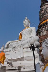 泰国省佛陀宗教智慧插图上帝文化雕塑佛教徒古董金子雕像图片