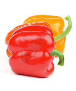 贝尔胡椒食物三物健康饮食黄色橙子素食者橙色蔬菜红色饮食背景图片