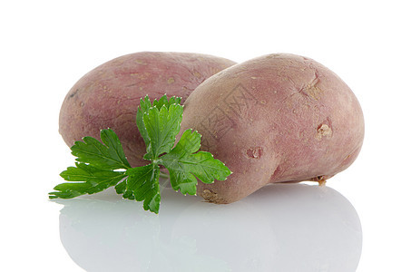 红土豆红色根菜土豆白色蔬菜图片