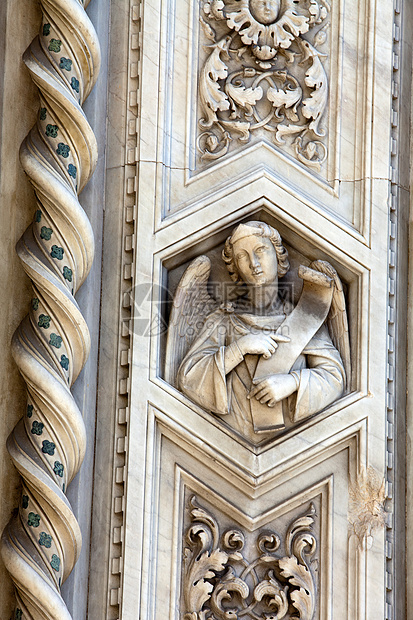 佛罗伦萨杜奥莫教会控制板宽慰门户网站建筑学大教堂艺术雕塑六角板拱廊图片