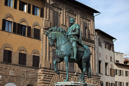 佛罗伦萨 夫人广场雕塑遗产男人拱廊地标喷泉肌肉海王星石头建筑学图片