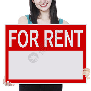 租金租赁信息广告空格处商业女性白色空间标志空白图片