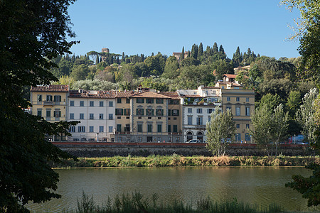 佛罗伦萨阿诺河沿岸的建筑建筑物地标场景建筑学城镇城市图片