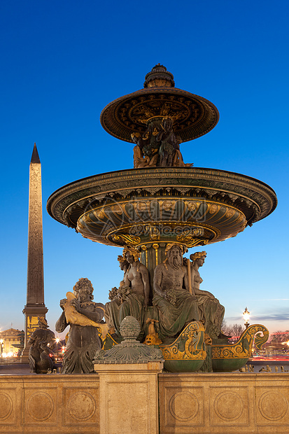 法国巴黎 法国伊尔德法州巴黎不老泉方尖碑历史性飞机城市雕塑照明数字历史旅行建筑学图片