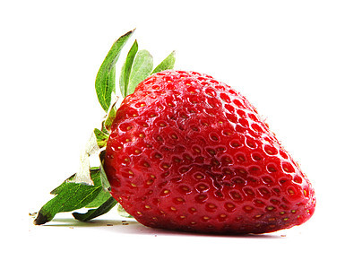 白色的美丽的草莓 在白色上被孤立水果汁水果冰淇淋点差浆果影棚果汁甜点农作物乳制品图片