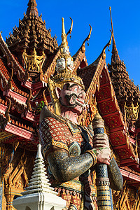 泰国佛陀 泰国南部文化金子橙子宗教寺庙历史精神信仰天空假期图片