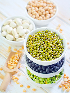 不同豆类彩色纤维黄豆照片脱水菜豆食物静物脉冲营养图片