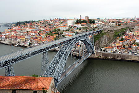 Dom Luis I桥 葡萄牙波尔图废墟历史性旅游房屋建筑新星房子遗产旅行城市图片
