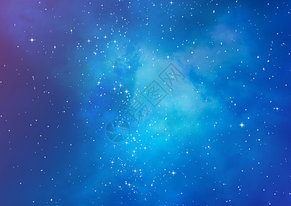 空间中的恒星字段纺纱星系乳白色气体绘画科学勘探场地紫色星座背景图片