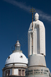 葡萄牙布拉加萨米罗Sameiro保护区旅行历史教会雕塑旅游白色避难所建筑历史性遗产图片
