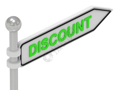 带有字母的 Discount 箭头符号图片