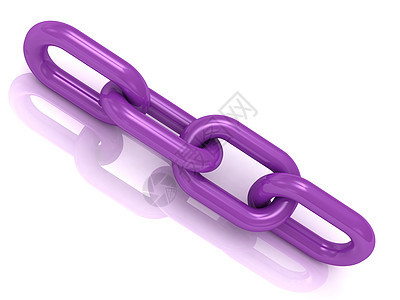 4个紫色塑料链条图片