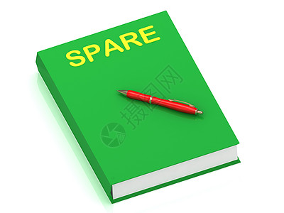 机械画册封面SPARE 在封面书上登记背景
