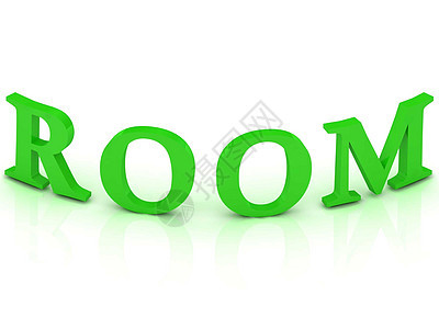 ROOM 绿色字母符号图片