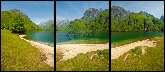 多洛米特海滩峡谷海岸灌木丛芦苇海岸线反射旅游天空生态图片