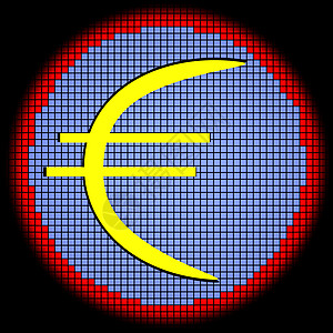 欧元圆圈商业贴纸安全标签现金交换别针按钮货币图片