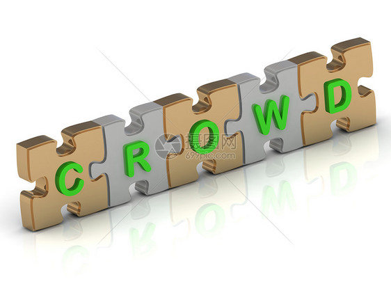 CROWD 金谜题的字词图片