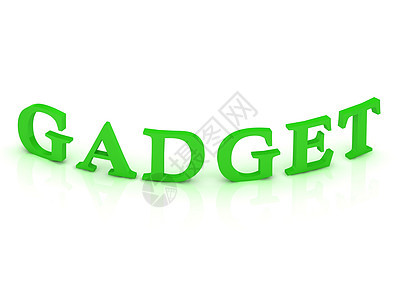 GADGET 绿色字词符号图片