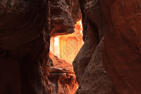 红色岩石沙漠红润高清图片