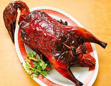 烤鸭 传统中国菜图片