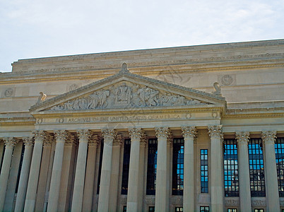 位于华盛顿特区的美国国家档案馆国会民众记录大厅祖先宝藏直流电建筑档案法律图片