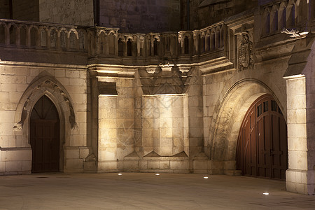 西班牙卡斯蒂利亚莱昂布尔戈斯大教堂旅游城市旅行照明之路建筑学遗产石头图片