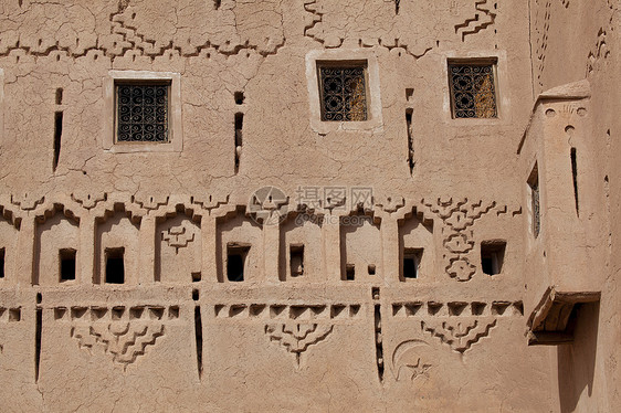 摩洛哥的Kasbah城市历史建筑旅行旅游古堡历史性晴天建筑学图片