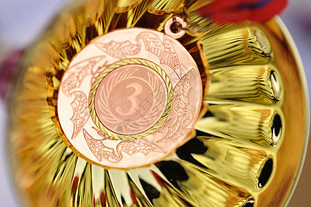 第三名奖章青铜金子精英运动勋章领导场地竞技运动员杯子图片