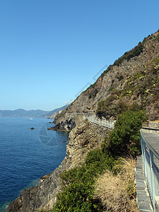 辛克地球社村庄远足岩石海岸国家海岸线公园视图恋人悬崖图片