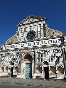 佛罗伦萨州 圣玛丽亚诺维拉旅游宗教艺术旅行大理石教会老照片花环拱廊建筑学图片