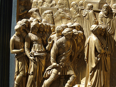 佛罗伦萨浸礼会雕塑游客歌剧院遗产宗教信仰艺术洗礼池历史青铜图片