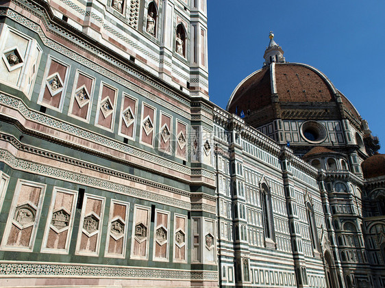 佛罗伦萨杜奥莫艺术雕塑建筑学圆顶大教堂控制板天炉教会大理石拱廊图片