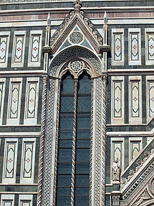佛罗伦萨杜奥莫大理石教会拱廊艺术六角形宽慰大教堂建筑学雕塑六角板图片